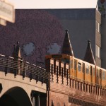 U1 auf der Oberbaumbrücke