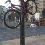 Schwebendes Fahrrad