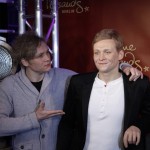 Matthias Schweighöfer weiht seine Wachsfigur bei Madame Tussauds in Berlin ein.