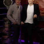 Matthias Schweighöfer weiht seine Wachsfigur bei Madame Tussauds in Berlin ein.