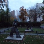 Biesentaler Straße im Wedding - Skulpturen im Park