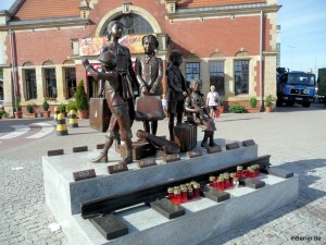Kindertransport Denkmal "Züge in das Leben" in Danzig