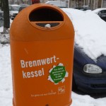 Berliner Mülleimer - mit Spruch "Brennwertkessel"