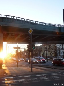Sonnenaufgang (scharf) Schönhauser Allee/Bornholmer Straße