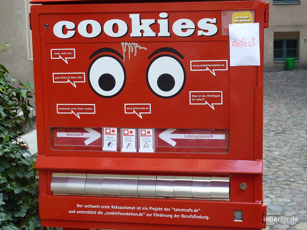 Cookieautomat im Kunsthof an der Oranienburger Str
