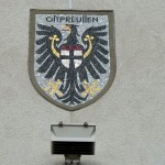 Wappen von Ostpreußen im Innenhof vom Rathaus Wilmersdorf