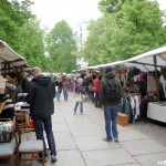Flohmarkt Arkonaplatz - Blick in einen Gang