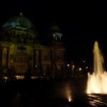 Festival of Lights - Berliner Dom mit Springbrunnen