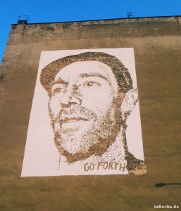 Graffiti von Alexandre Farto aka Vhils in Berlin-Mitte