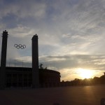 Olympiastadion am Abend