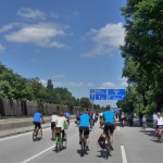 Fahrradsternfahrt 2014 - auf der Autobahn / AVUS