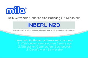 Mila - Gutscheincode "INBERLIN20"