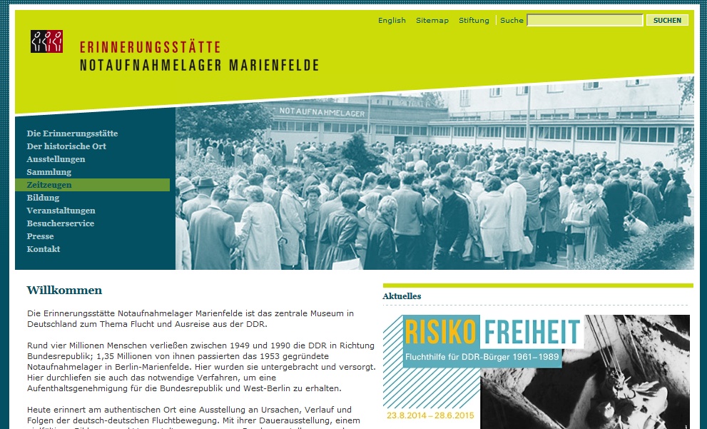 Homepage - Erinnerungsstätte Notaufnahmelager Marienfelde