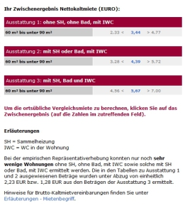 Mietpreisspiegel Abfrage Bergmannstraße