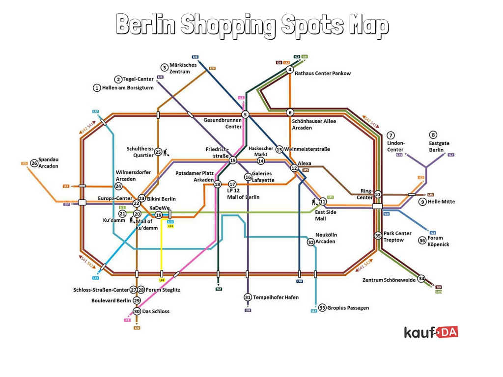 Berlin Shopping Map (Quelle: Kaufda)