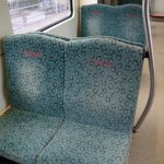 bestickte S-Bahn Sitze
