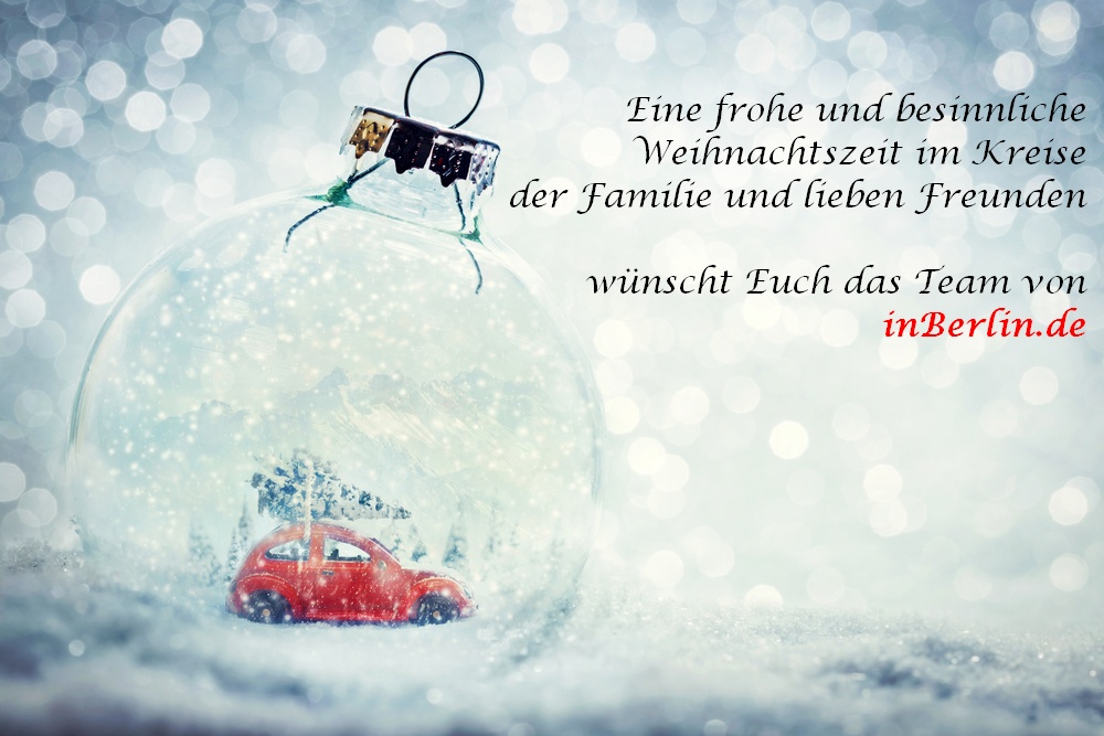 Weihnachtsgrüße von inBerlin (Foto-Vorlage von Shutterstock)
