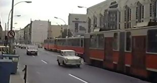 Tram: Bautyp Tatra unterwegs in Berlin-Ost (1990)
