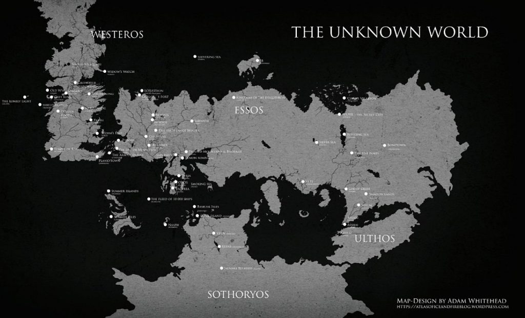 Karte / Map Westeros World