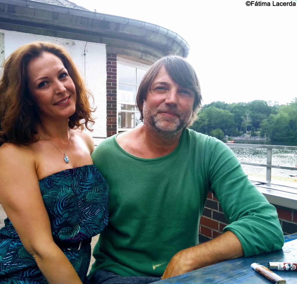 Michel Verhoeven und seine Gattin auf der Terrasse
