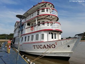 Das Boot "Tucano" im Hafen von Manaus