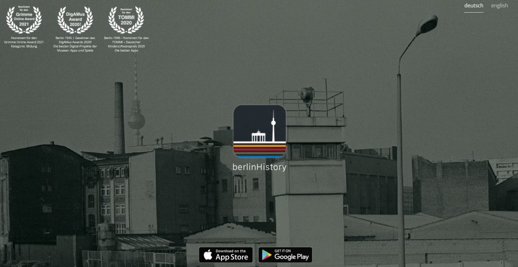 berlinHistory.app - Homepage