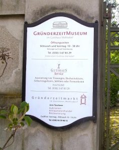 Gründerzeitmuseum Mahlsdorf - Öffnungszeiten
